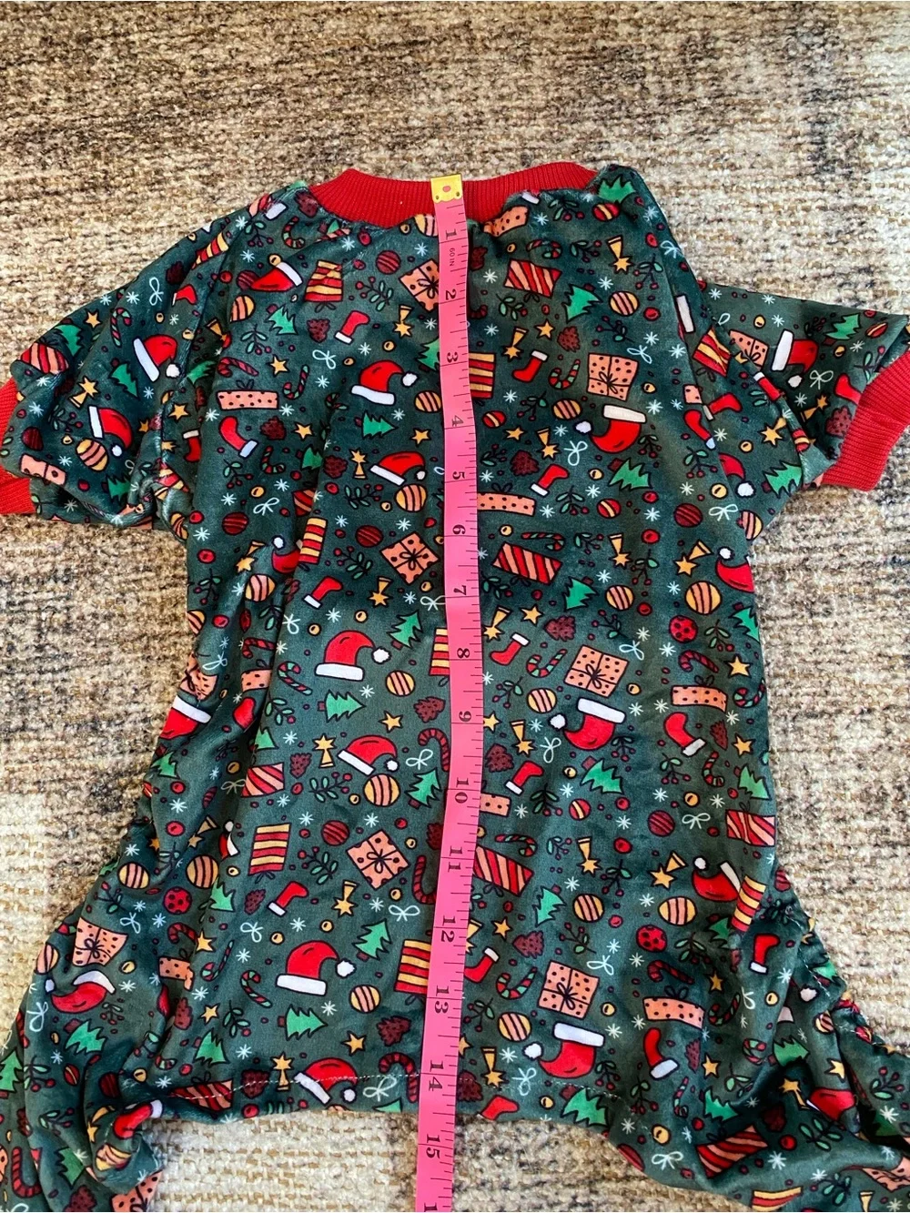 Dog Holiday Pajama Onesie